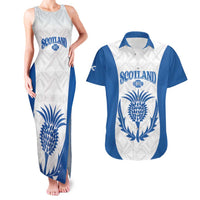 Scotland Rugby 2025 Custom Couples Matching Tank Maxi Dress and Hawaiian Shirt Come On Thistle