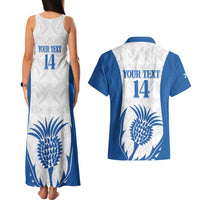 Scotland Rugby 2025 Custom Couples Matching Tank Maxi Dress and Hawaiian Shirt Come On Thistle