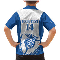 Scotland Rugby 2025 Custom Family Matching Mermaid Dress and Hawaiian Shirt Come On Thistle