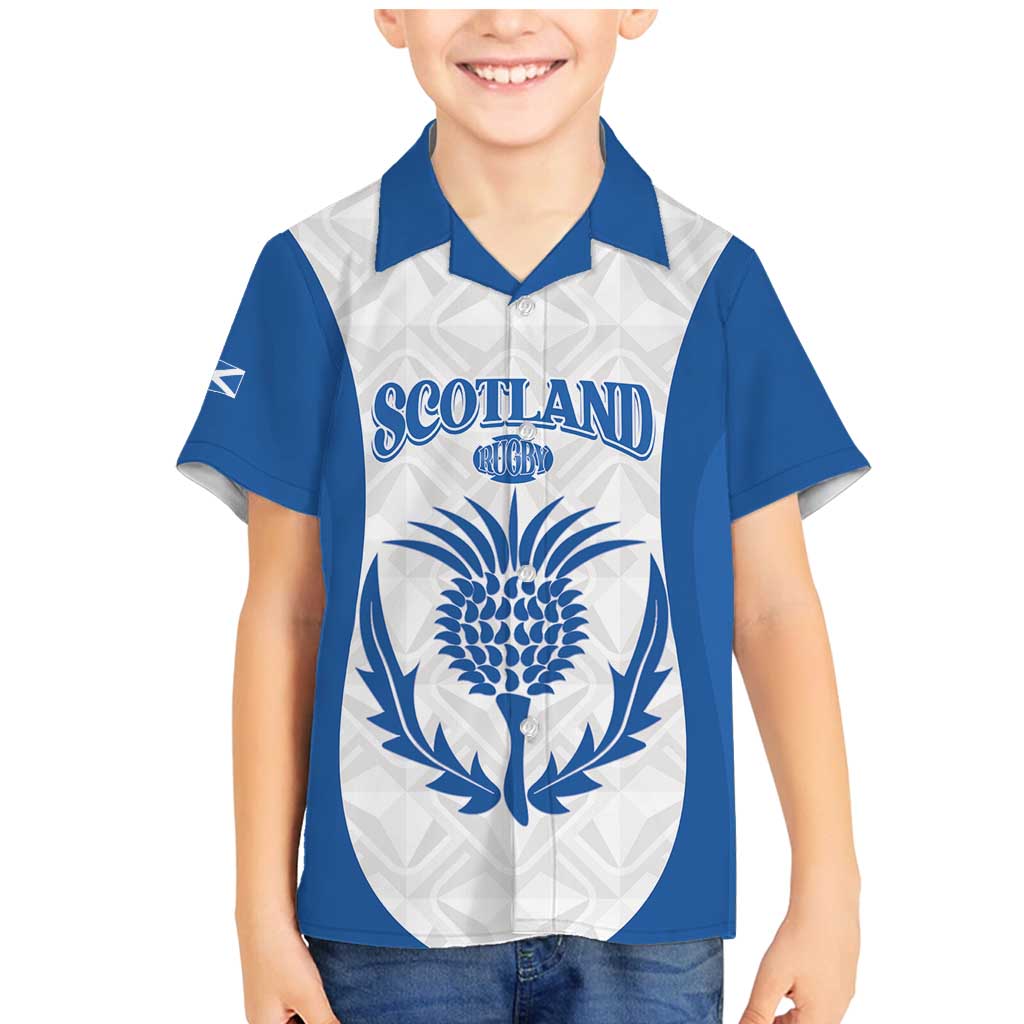 Scotland Rugby 2025 Custom Family Matching Mermaid Dress and Hawaiian Shirt Come On Thistle