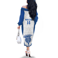 Scotland Rugby 2025 Custom Family Matching Off The Shoulder Long Sleeve Dress and Hawaiian Shirt Come On Thistle