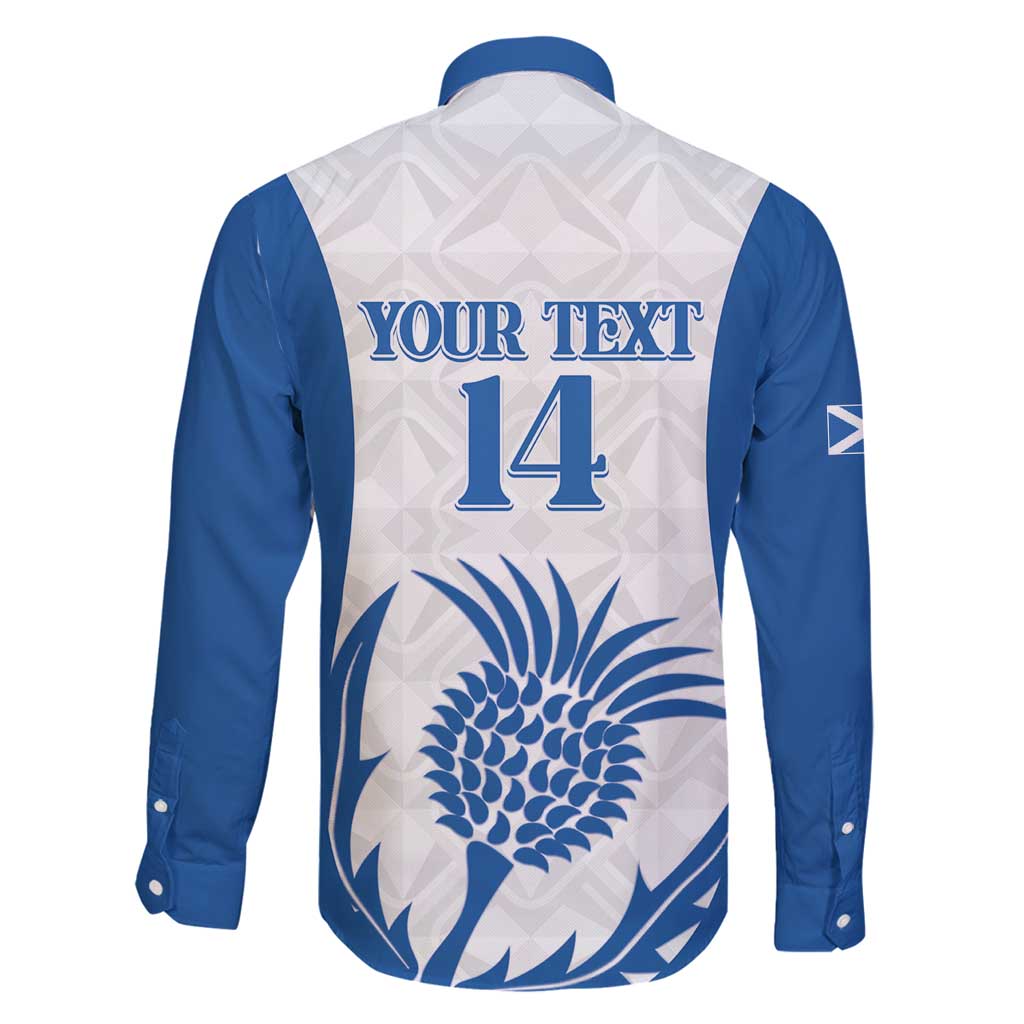 Scotland Rugby 2025 Custom Family Matching Off Shoulder Short Dress and Hawaiian Shirt Come On Thistle