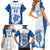 Scotland Rugby 2025 Custom Family Matching Short Sleeve Bodycon Dress and Hawaiian Shirt Come On Thistle