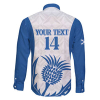 Scotland Rugby 2025 Custom Family Matching Short Sleeve Bodycon Dress and Hawaiian Shirt Come On Thistle