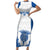 Scotland Rugby 2025 Custom Family Matching Short Sleeve Bodycon Dress and Hawaiian Shirt Come On Thistle