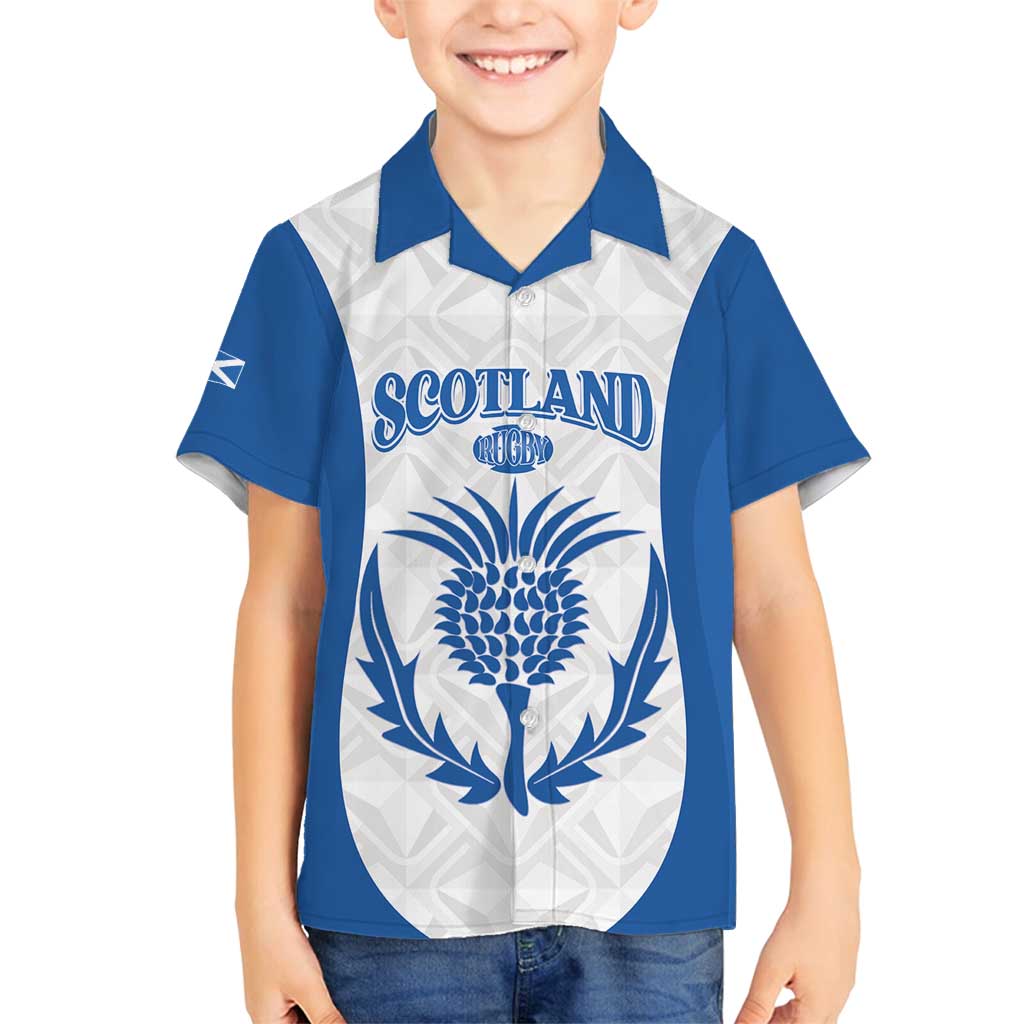 Scotland Rugby 2025 Custom Family Matching Summer Maxi Dress and Hawaiian Shirt Come On Thistle