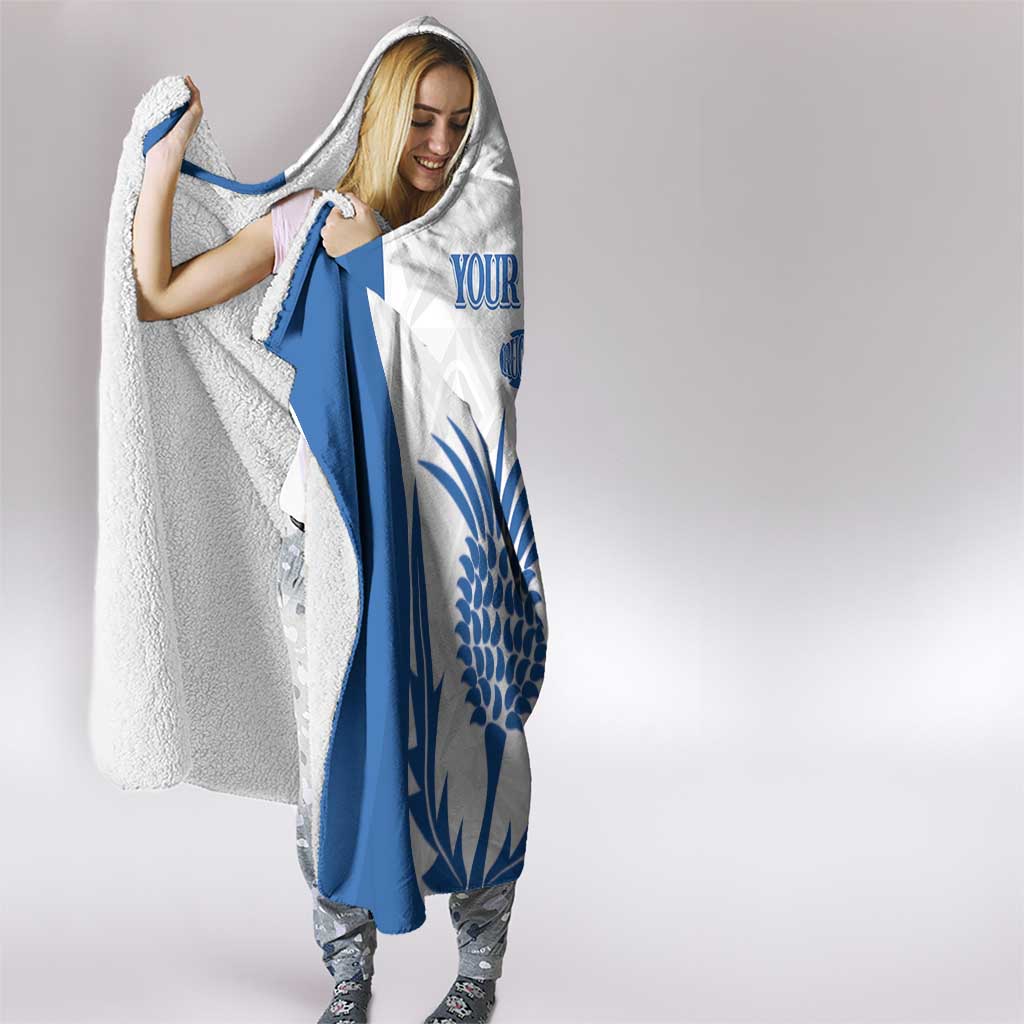 Scotland Rugby 2025 Custom Hooded Blanket Come On Thistle