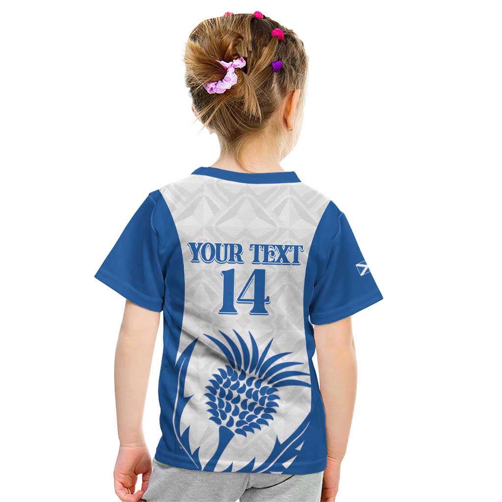 Scotland Rugby 2025 Custom Kid T Shirt Come On Thistle