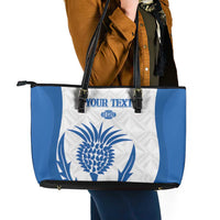 Scotland Rugby 2025 Custom Leather Tote Bag Come On Thistle
