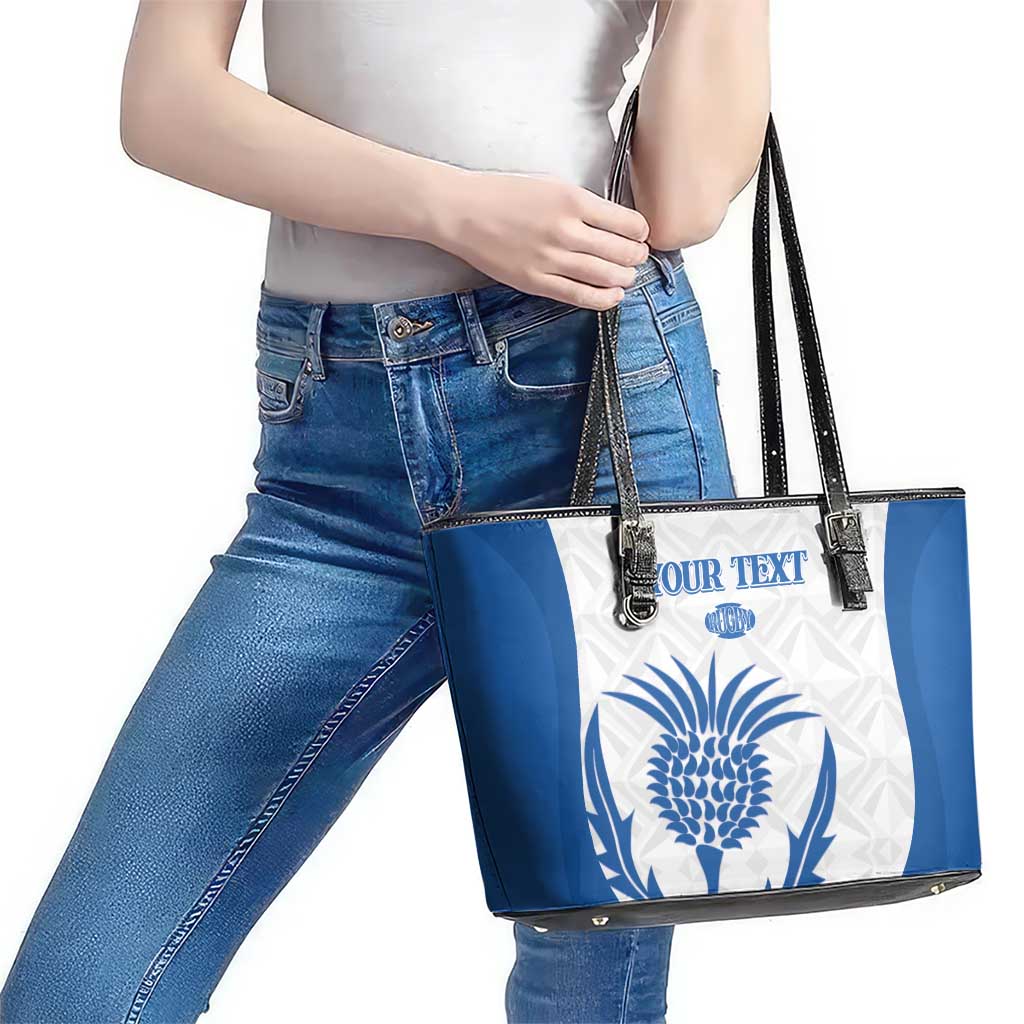 Scotland Rugby 2025 Custom Leather Tote Bag Come On Thistle