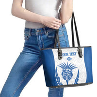 Scotland Rugby 2025 Custom Leather Tote Bag Come On Thistle