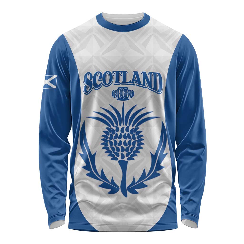 Scotland Rugby 2025 Custom Long Sleeve Shirt Come On Thistle
