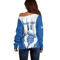 Scotland Rugby 2025 Custom Off Shoulder Sweater Come On Thistle
