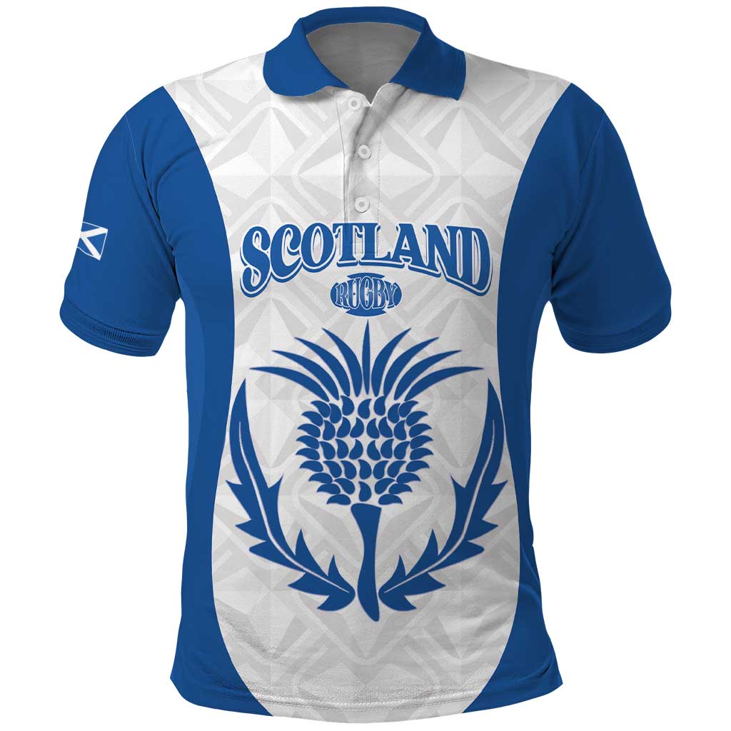 Scotland Rugby 2025 Custom Polo Shirt Come On Thistle