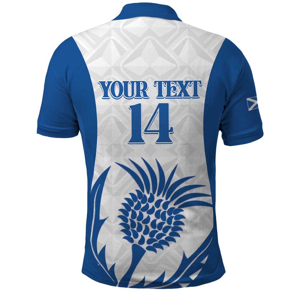 Scotland Rugby 2025 Custom Polo Shirt Come On Thistle