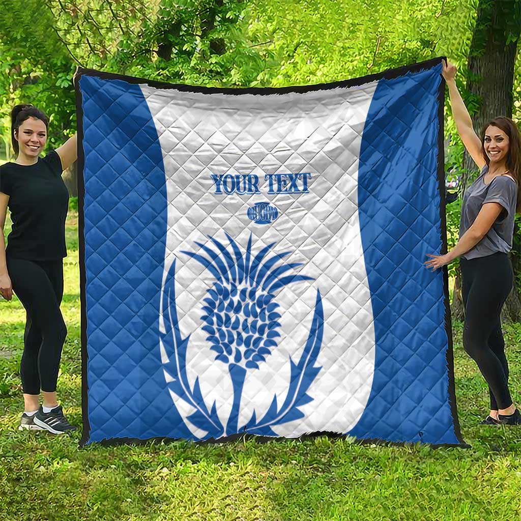 Scotland Rugby 2025 Custom Quilt Come On Thistle