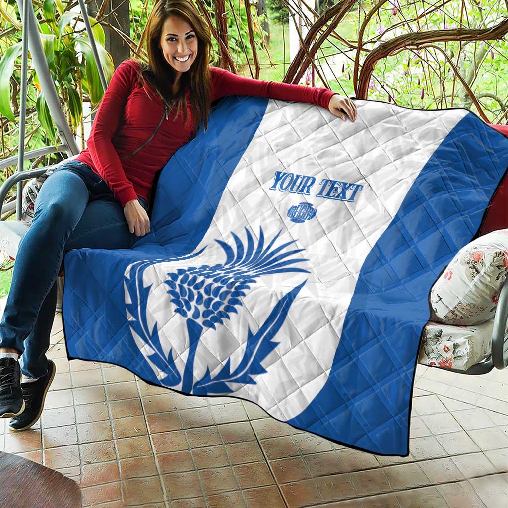 Scotland Rugby 2025 Custom Quilt Come On Thistle