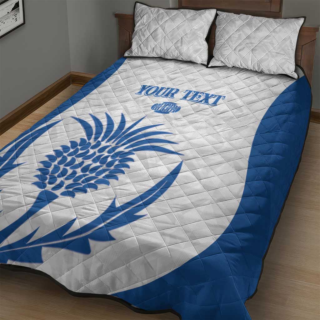 Scotland Rugby 2025 Custom Quilt Bed Set Come On Thistle