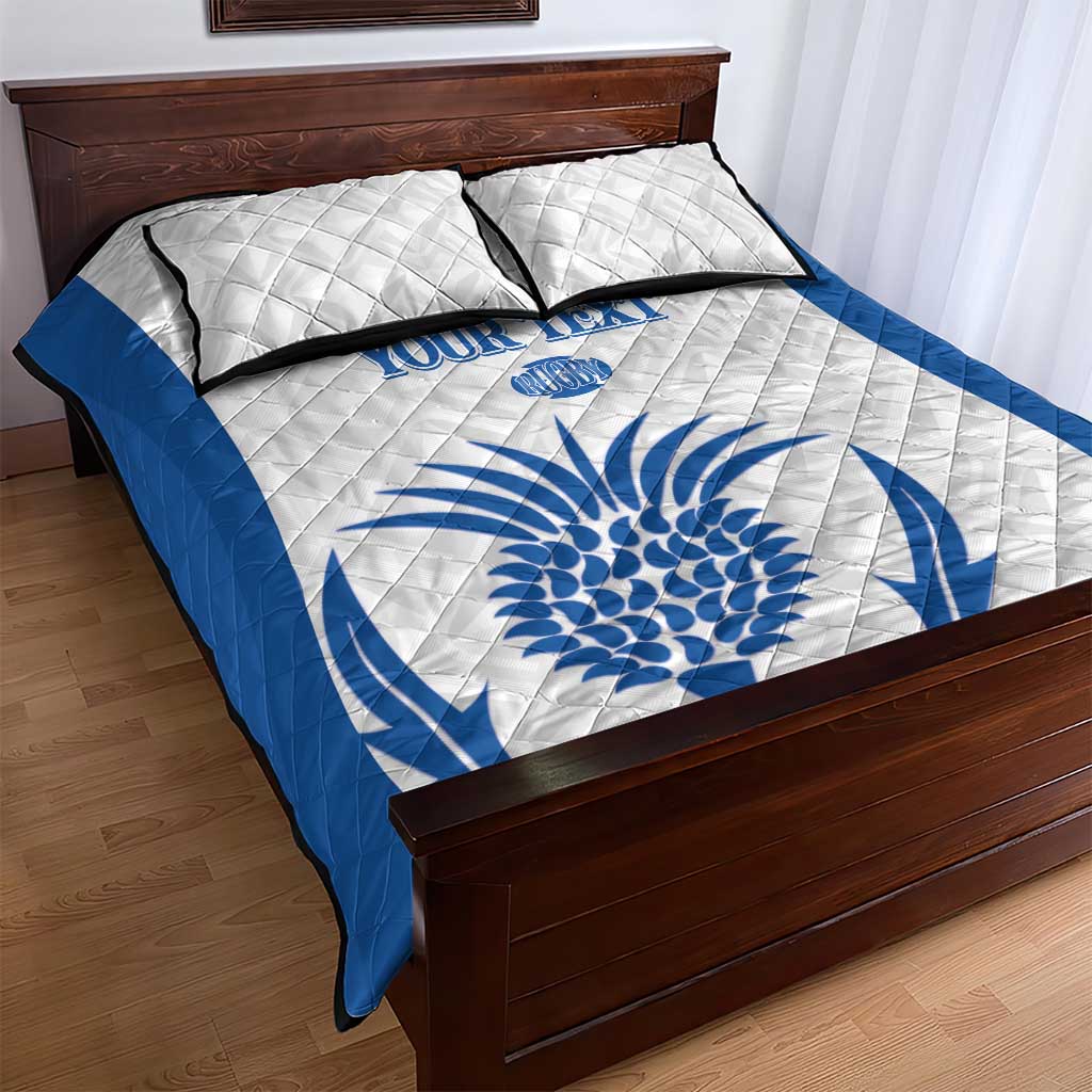 Scotland Rugby 2025 Custom Quilt Bed Set Come On Thistle