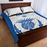 Scotland Rugby 2025 Custom Quilt Bed Set Come On Thistle