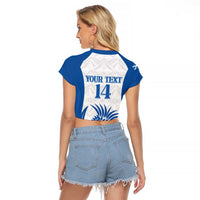 Scotland Rugby 2025 Custom Raglan Cropped T Shirt Come On Thistle