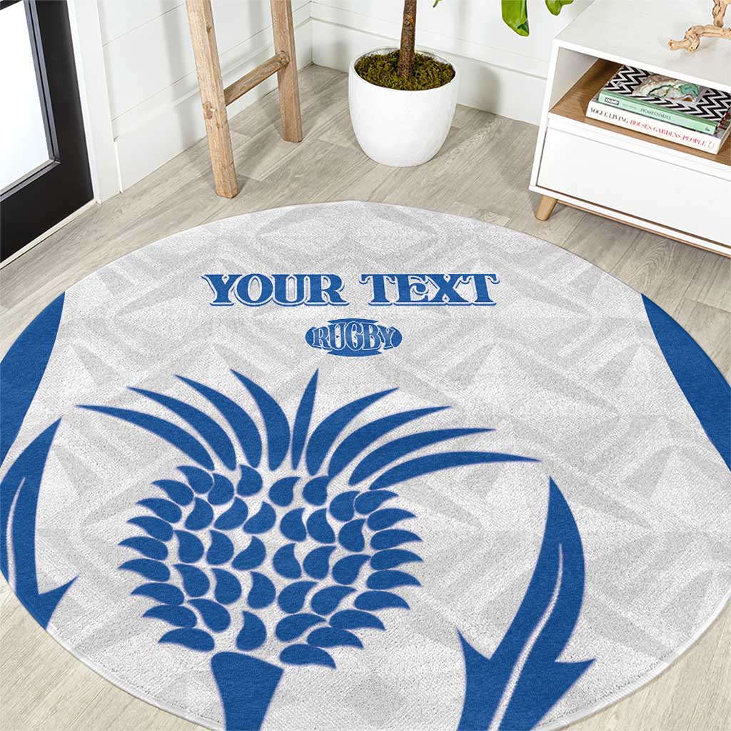 Scotland Rugby 2025 Custom Round Carpet Come On Thistle