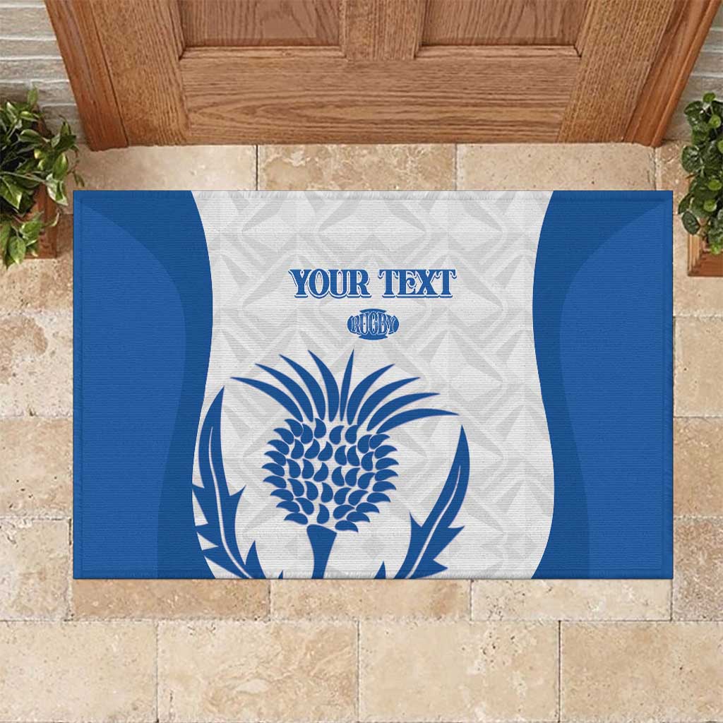 Scotland Rugby 2025 Custom Rubber Doormat Come On Thistle