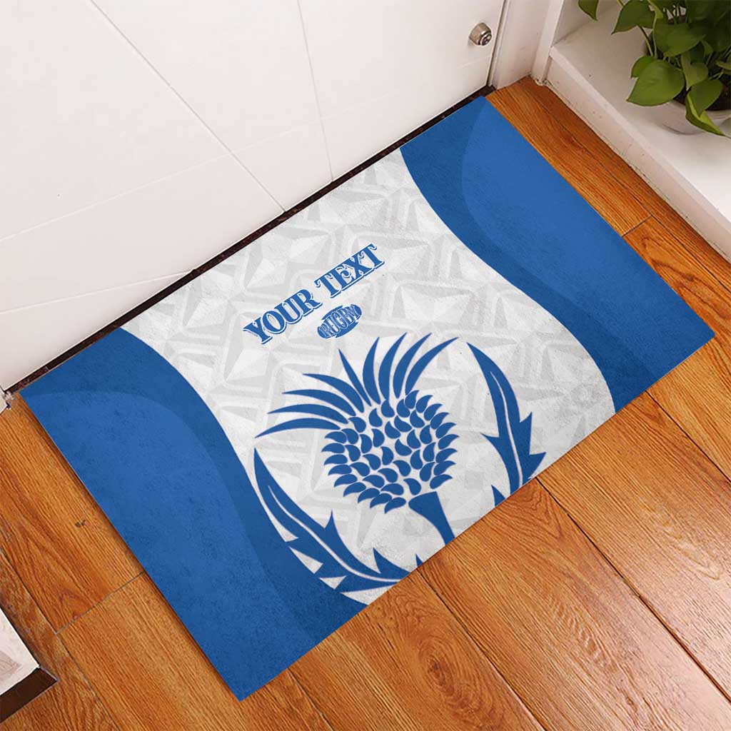 Scotland Rugby 2025 Custom Rubber Doormat Come On Thistle