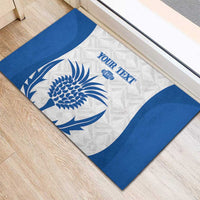 Scotland Rugby 2025 Custom Rubber Doormat Come On Thistle