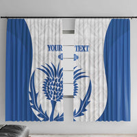 Scotland Rugby 2025 Custom Window Curtain Come On Thistle
