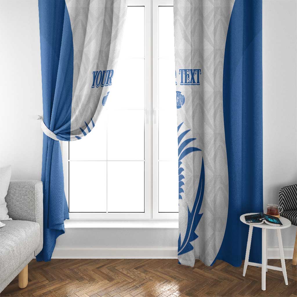 Scotland Rugby 2025 Custom Window Curtain Come On Thistle