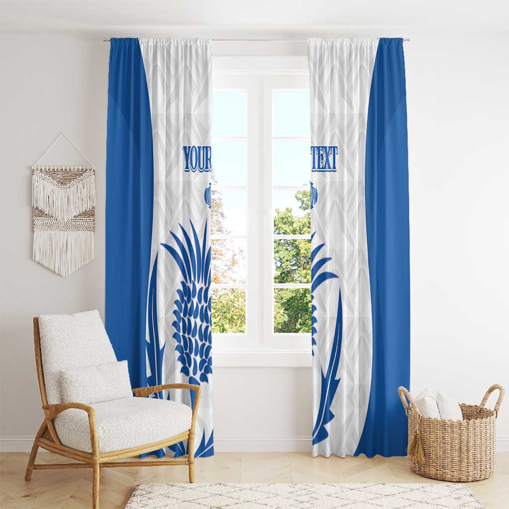 Scotland Rugby 2025 Custom Window Curtain Come On Thistle