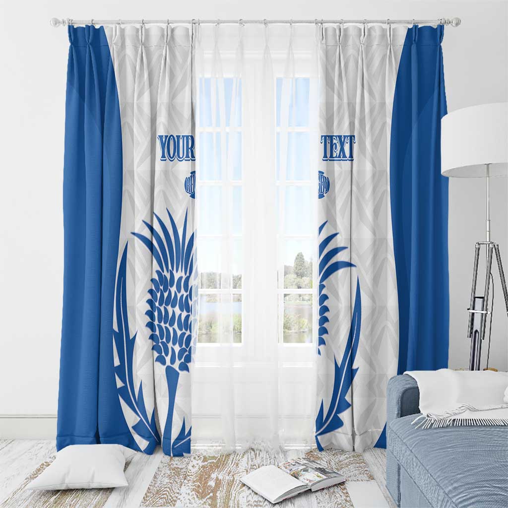Scotland Rugby 2025 Custom Window Curtain Come On Thistle