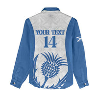 Scotland Rugby 2025 Custom Women Casual Shirt Come On Thistle