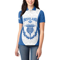 Scotland Rugby 2025 Custom Women Polo Shirt Come On Thistle