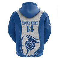 Scotland Rugby 2025 Custom Zip Hoodie Come On Thistle