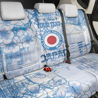 Custom Japan Football Back Car Seat Cover Go Samurai Blue Sakura Tokyo Style