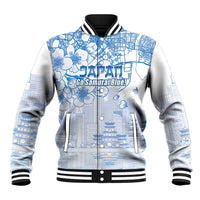 Custom Japan Football Baseball Jacket Go Samurai Blue Sakura Tokyo Style