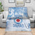 Custom Japan Football Blanket Go Samurai Blue Sakura Tokyo Style