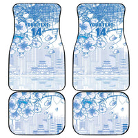 Custom Japan Football Car Mats Go Samurai Blue Sakura Tokyo Style