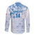 Custom Japan Football Family Matching Short Sleeve Bodycon Dress and Hawaiian Shirt Go Samurai Blue Sakura Tokyo Style
