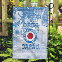 Custom Japan Football Garden Flag Go Samurai Blue Sakura Tokyo Style
