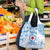 Custom Japan Football Grocery Bag Go Samurai Blue Sakura Tokyo Style