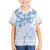 Custom Japan Football Kid Hawaiian Shirt Go Samurai Blue Sakura Tokyo Style