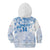 Custom Japan Football Kid Hoodie Go Samurai Blue Sakura Tokyo Style