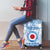 Custom Japan Football Luggage Cover Go Samurai Blue Sakura Tokyo Style