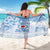 Custom Japan Football Sarong Go Samurai Blue Sakura Tokyo Style