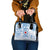 Custom Japan Football Shoulder Handbag Go Samurai Blue Sakura Tokyo Style