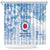 Custom Japan Football Shower Curtain Go Samurai Blue Sakura Tokyo Style