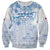 Custom Japan Football Sweatshirt Go Samurai Blue Sakura Tokyo Style